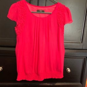 Iora pink ruffle camisole